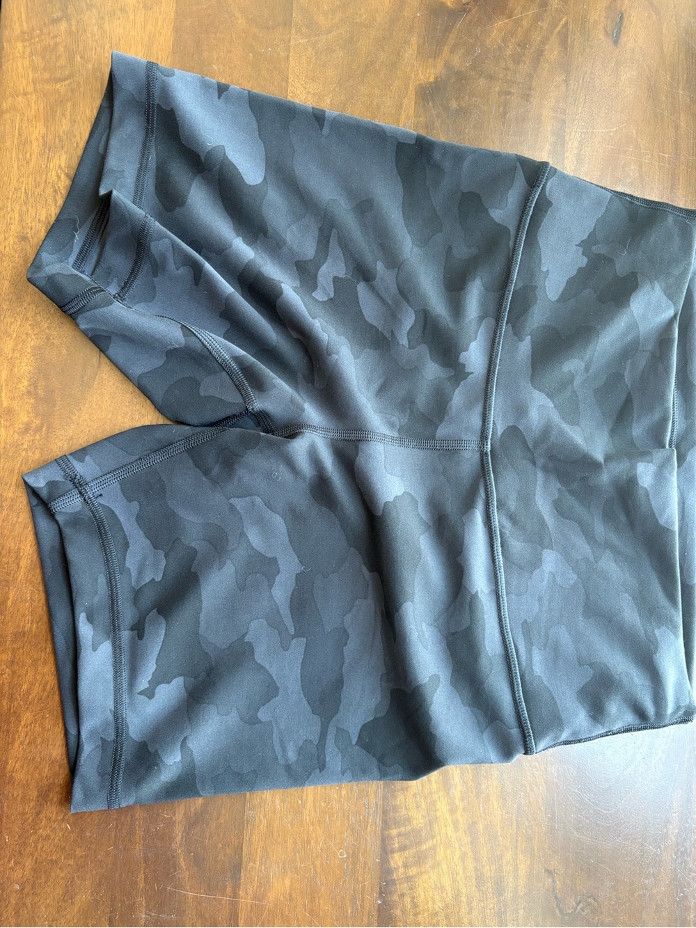 Lululemon Black& Grey Camo 8” Active Shorts